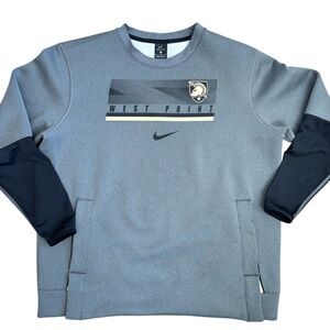 Nike Dri Fit Army Black Knights Mens Sz XL X-Large Sweatshirt West Point Swoosh